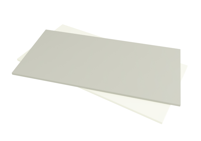Rectangular tabletop - Grey and White 