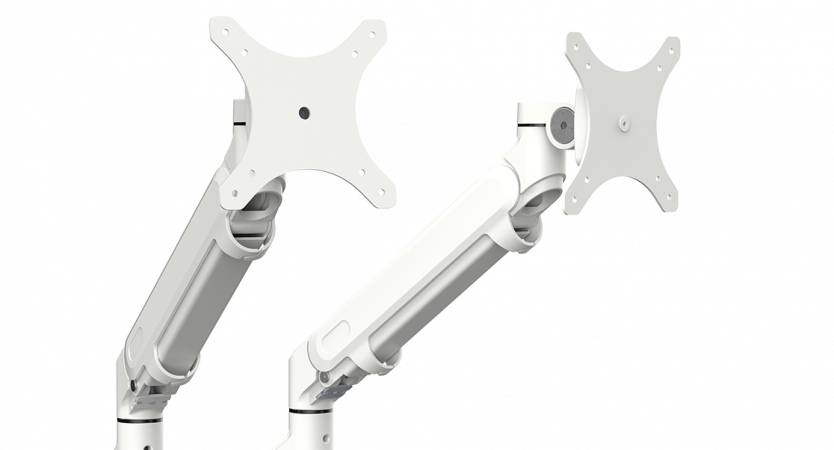 Dual monitor arm