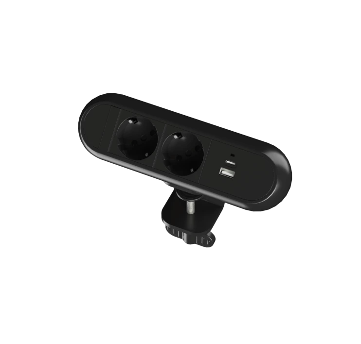 Clamp power socket