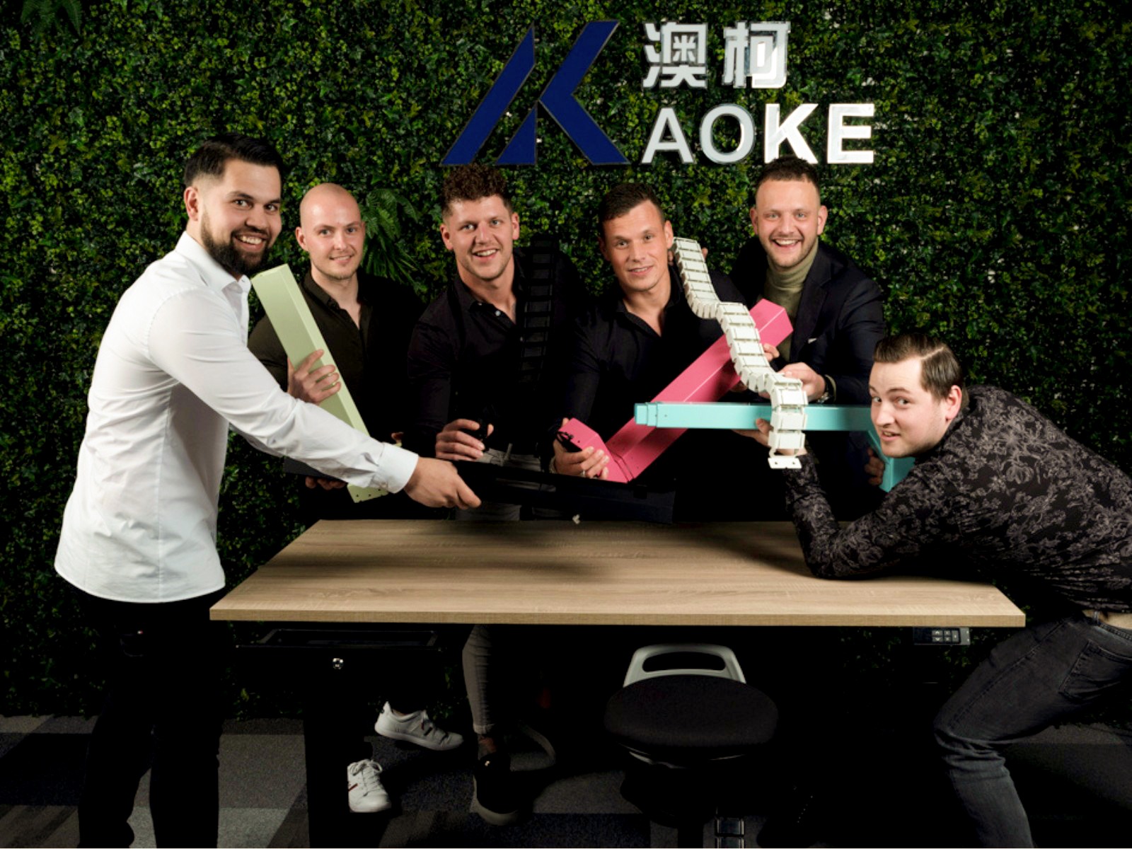 A behind-the-scenes moment at AOKE Europe
